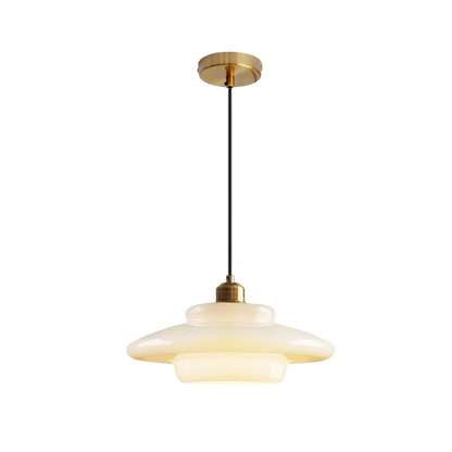 Lampe Suspendue Verre Laiteux Élégante