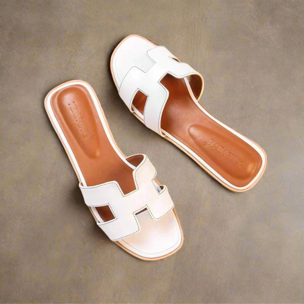 Sandales Femmes | Mules de Plage Chics en Cuir Synthétique
