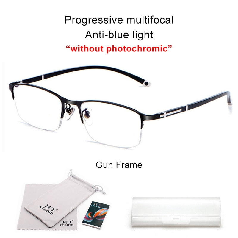Lunettes de Vue Élégantes Multi-Focales Anti-Lumière Bleue - Foivo