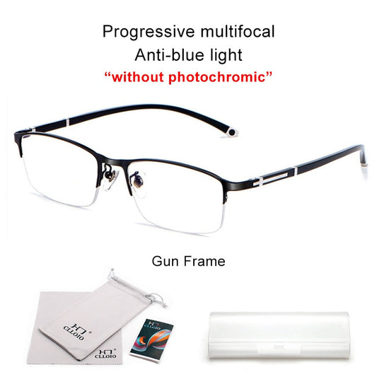Lunettes de Vue Élégantes Multi-Focales Anti-Lumière Bleue - Foivo