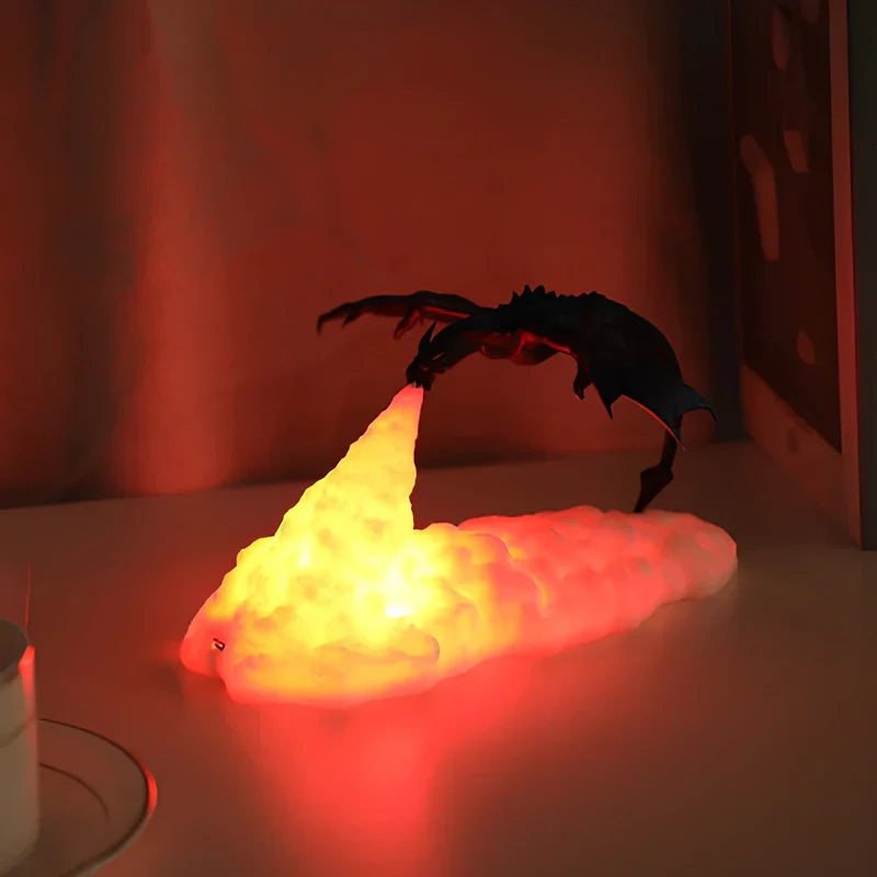 Lampe de Table LED Dragon Flamme Magique - BlxckFR