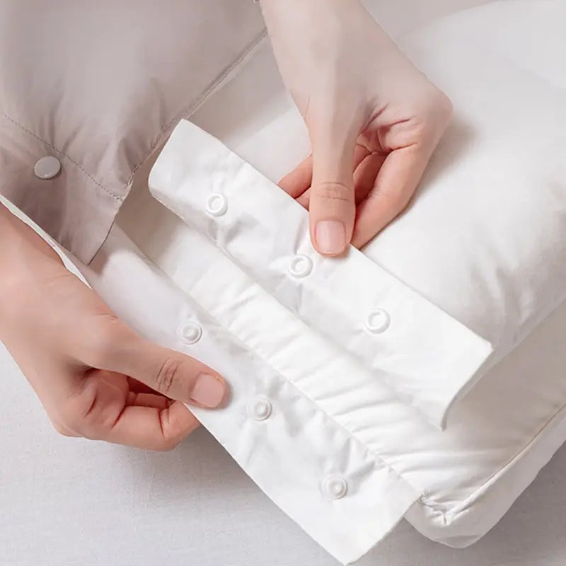 Oreiller Cervical Double Couche Ajustable Pour Confort Optimal À Domicile Et En Voyage 2