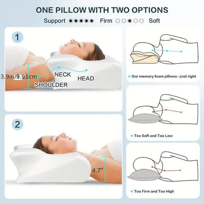 Oreiller Cervical Ergonomique pour un Sommeil Réparateur 8