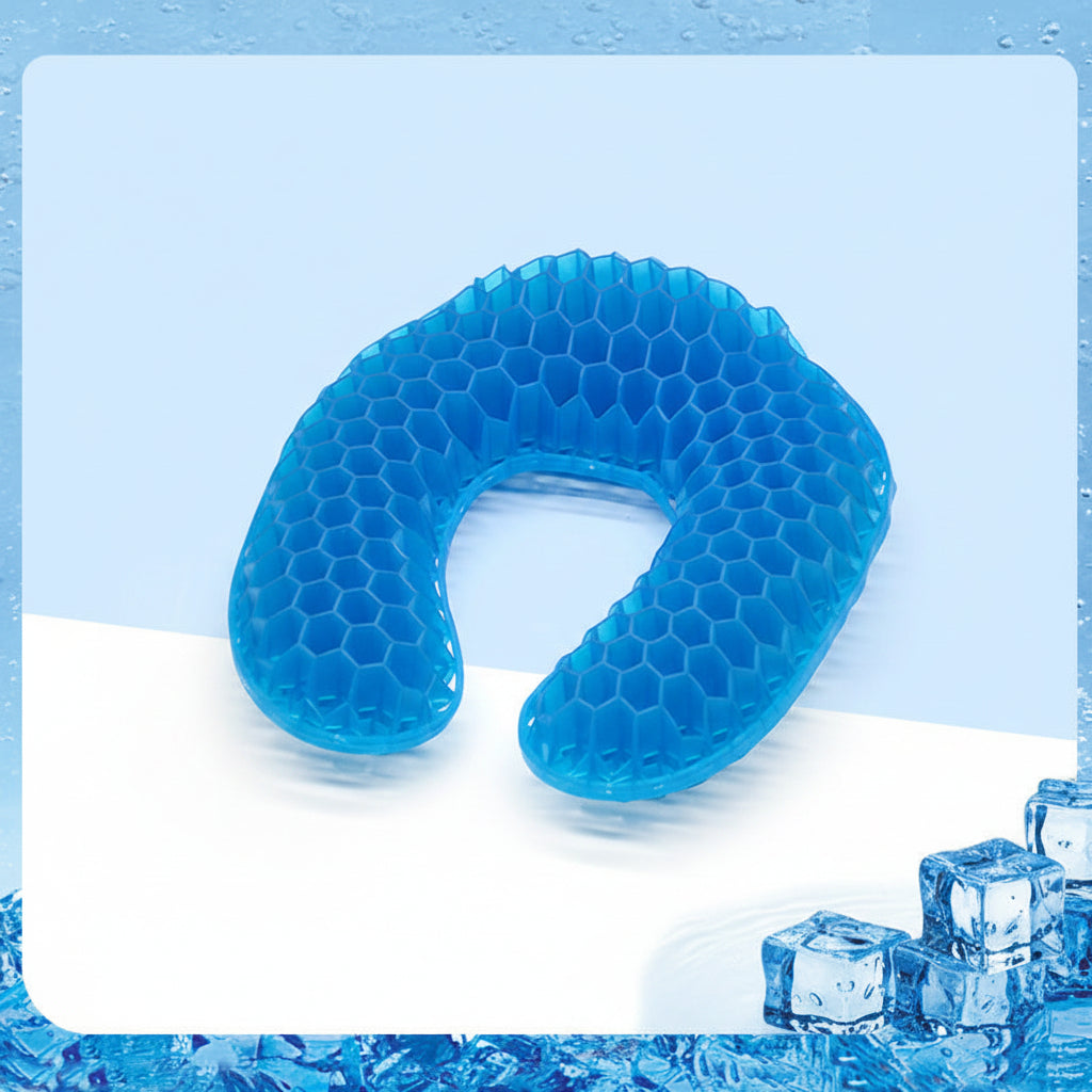 Oreiller cervical unisexe ergonomique en forme de U avec structure respirante 0