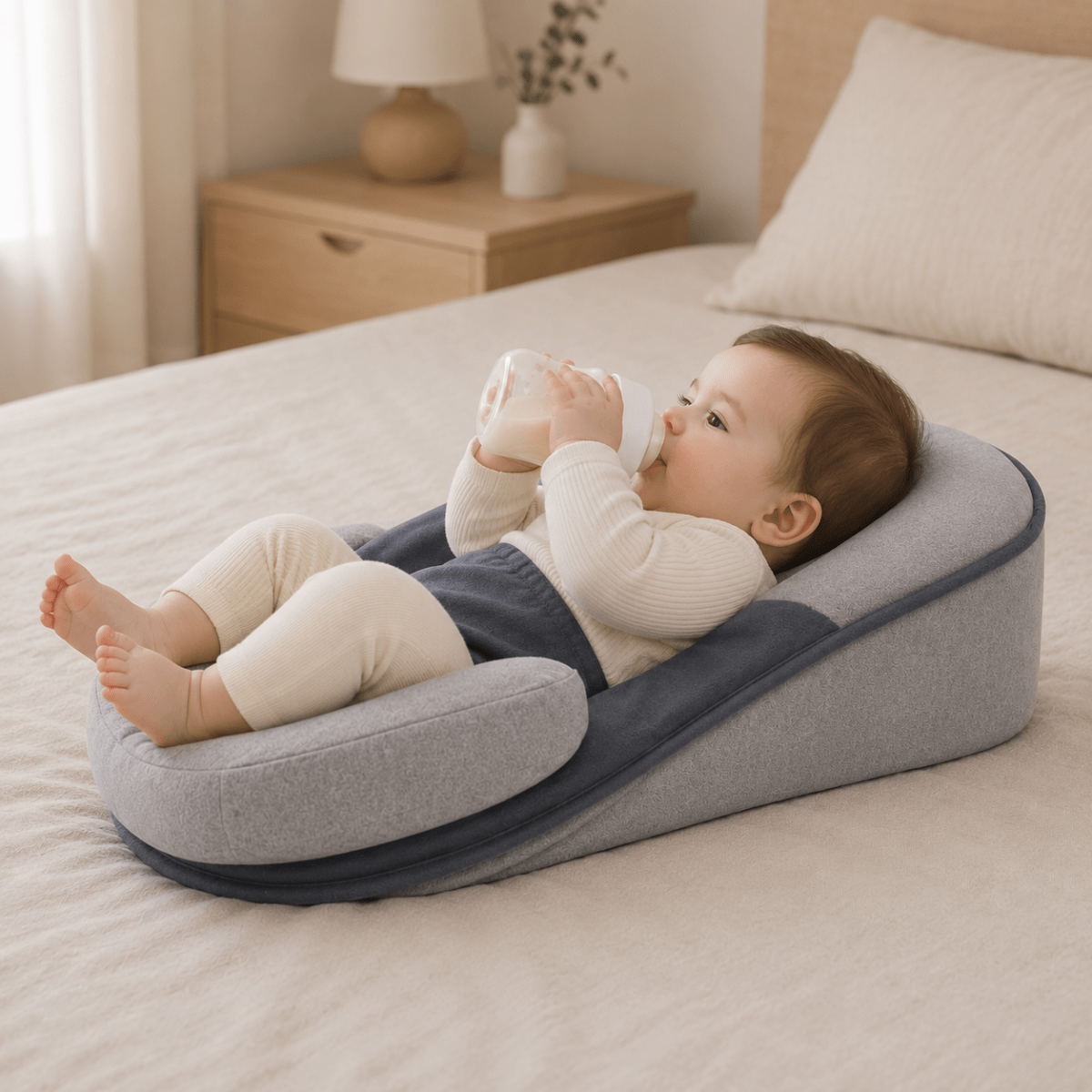 Oreiller pour Bébé Ergonomique Incliné 2