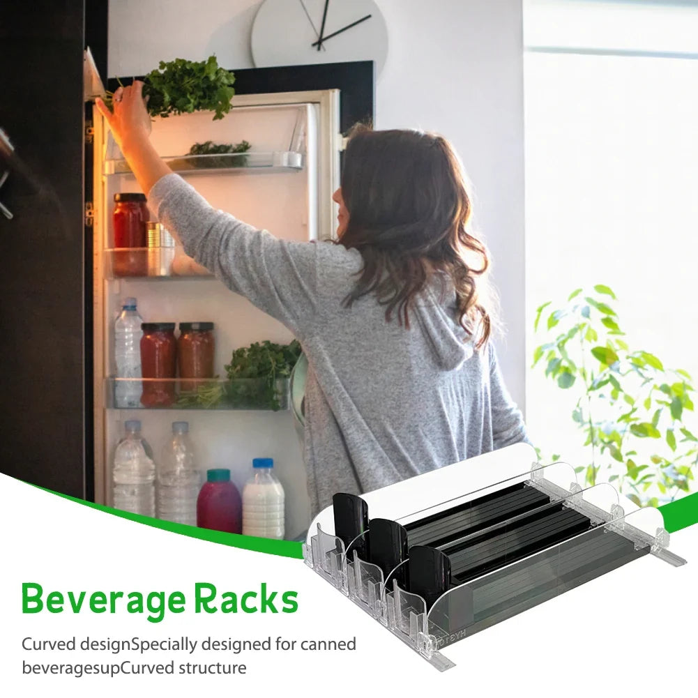 Organisateur de Boissons Réglable pour Réfrigérateur 2