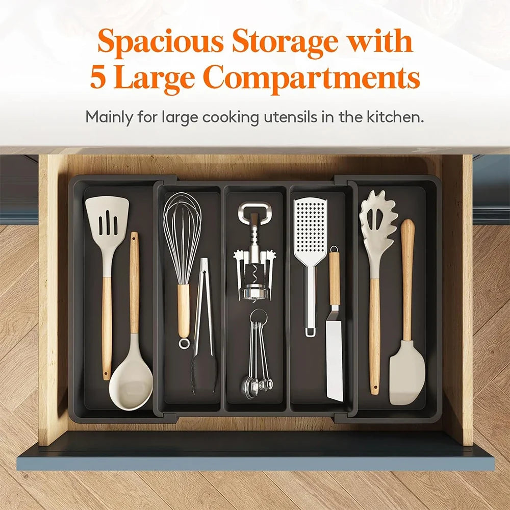 Organisateur de Cuisine Extensible pour Ustensiles 1