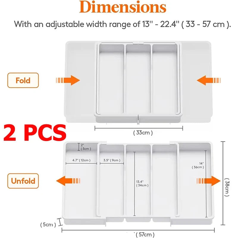 Organisateur de Cuisine Extensible pour Ustensiles 10