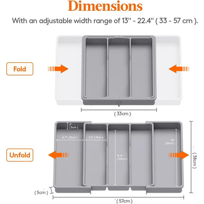 Organisateur de Cuisine Extensible pour Ustensiles 12