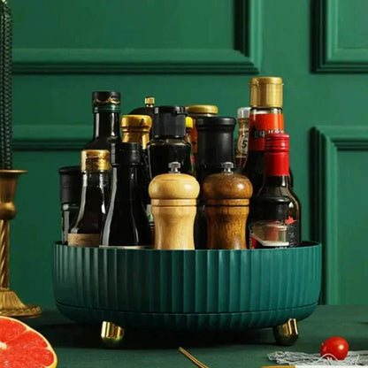 Organisateur Cuisine Rotatif Plastique Plateau Tournant Compact