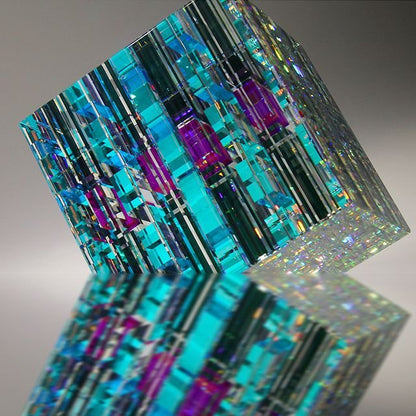 Ornements Cubiques Colorés Pour Décoration Intérieure 4