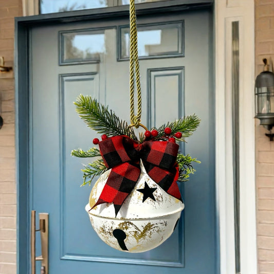 Décoration de Noël en Métal Vintage Cloche de Porte - BlxckFR
