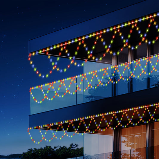 Guirlande de Noël LED pour Balcon Élégante - BlxckFR