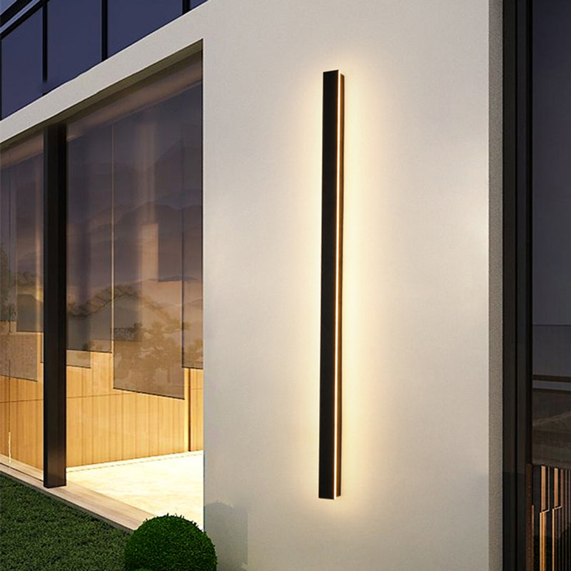 Lampe Exterieur LED Murale | Design Moderne en Noir Laqué - Foivo