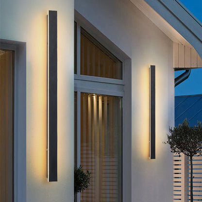 Lampe Exterieur LED Murale | Design Moderne en Noir Laqué