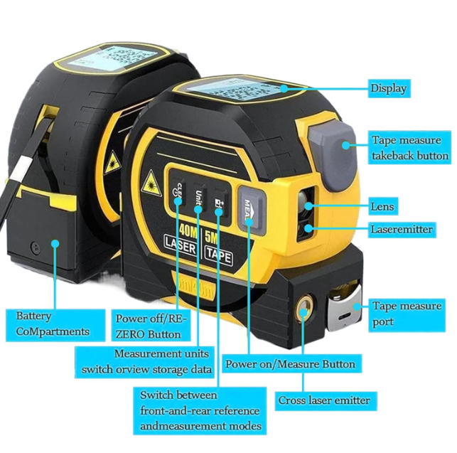 Outil de Mesure Laser Numérique Multifonction 5