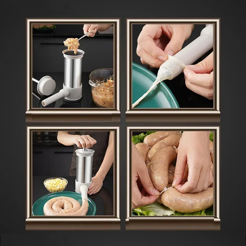 Outil de Remplissage de Saucisses Manuel en Acier Inoxydable 3