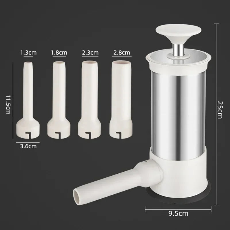 Outil de Remplissage de Saucisses Manuel en Acier Inoxydable 4