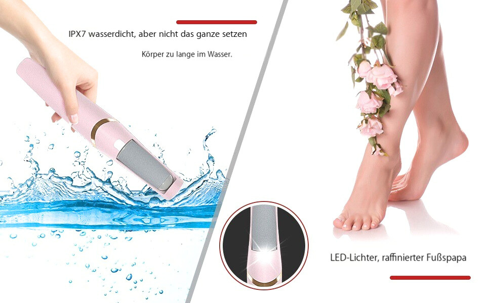 Outil de Soin des Pieds Électrique avec Rouleaux Rotatifs 360° 7
