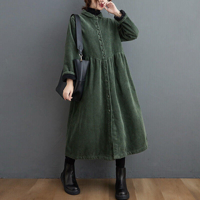 Manteau Hiver Femme Élégant - Veste Longue Boutons Cordonné - Foivo
