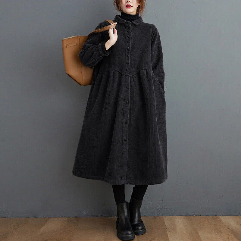 Manteau Hiver Femme Élégant - Veste Longue Boutons Cordonné