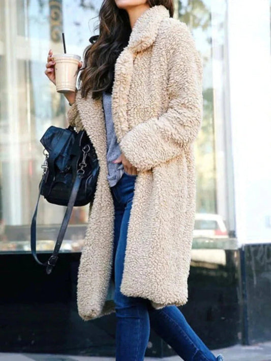 Manteau Élégant Douillet Grande Taille Féminin - Foivo