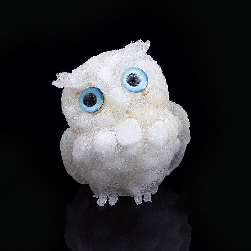 Figurine Hibou Cristal Élégant Décoration Maison - Foivo