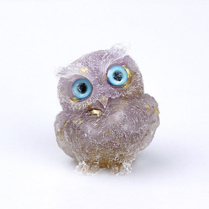 Figurine Hibou Cristal Élégant Décoration Maison