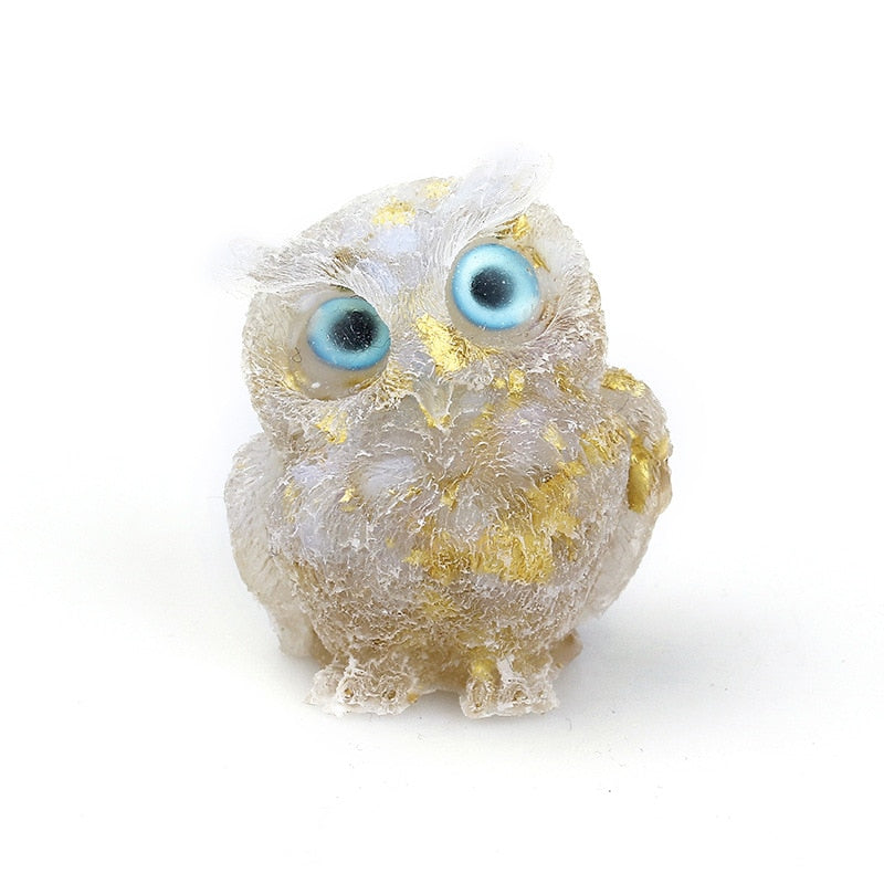 Figurine Hibou Cristal Élégant Décoration Maison