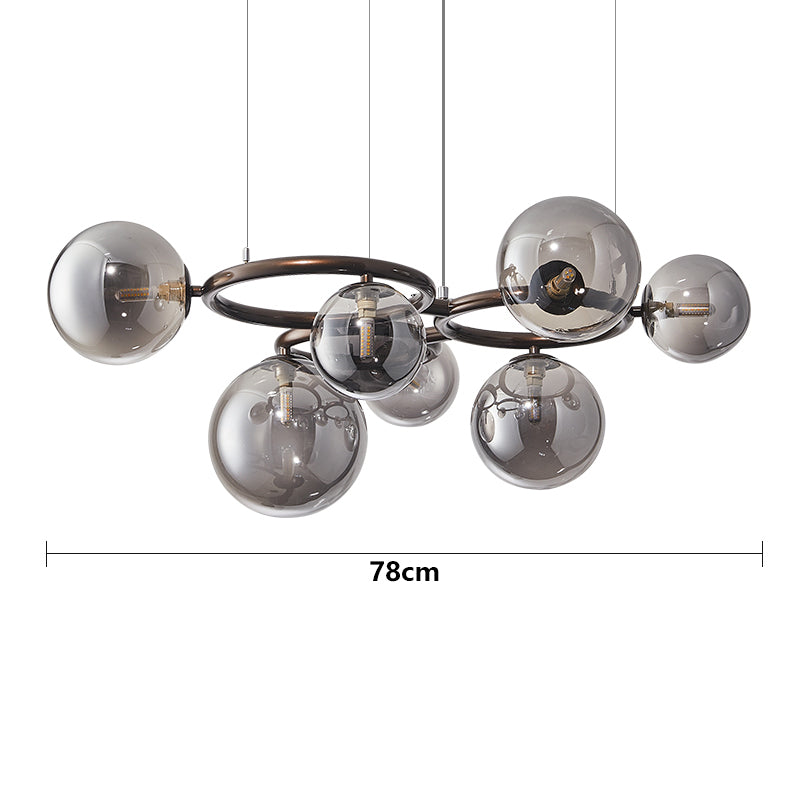 Luminaire LED Suspendu 3 Bras - Lampe Salon Élégant Réglable