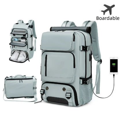 Sac à dos de voyage Unisexe Étanche avec port USB et compartiment