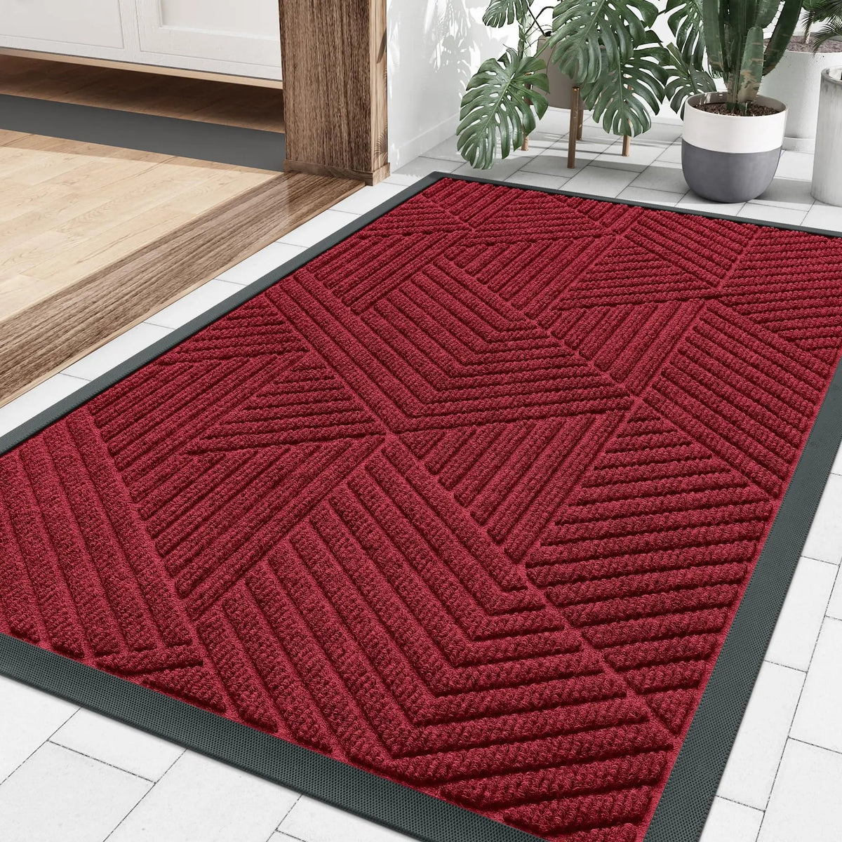 Paillasson Antidérapant Absorbant Intérieur Extérieur 60x40 cm