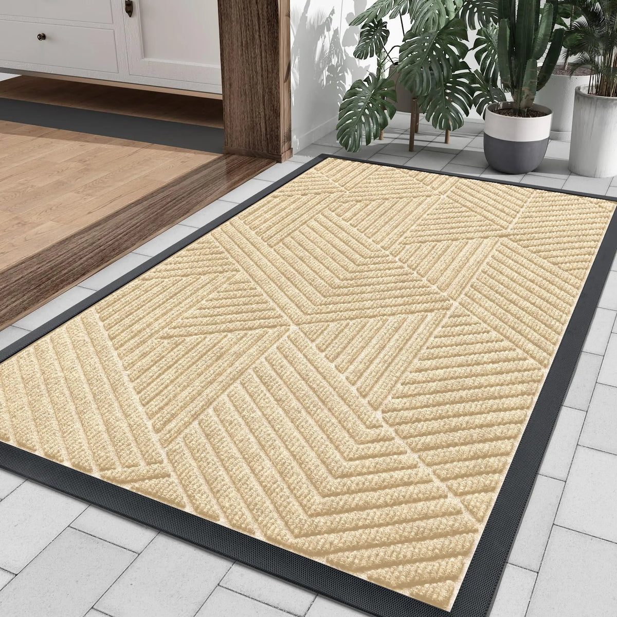 Paillasson Antidérapant Absorbant Intérieur Extérieur 60x40 cm