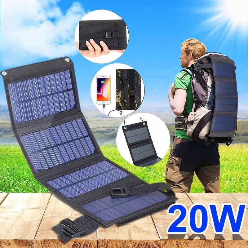 Panneau Solaire Portable 60W Pliable 0