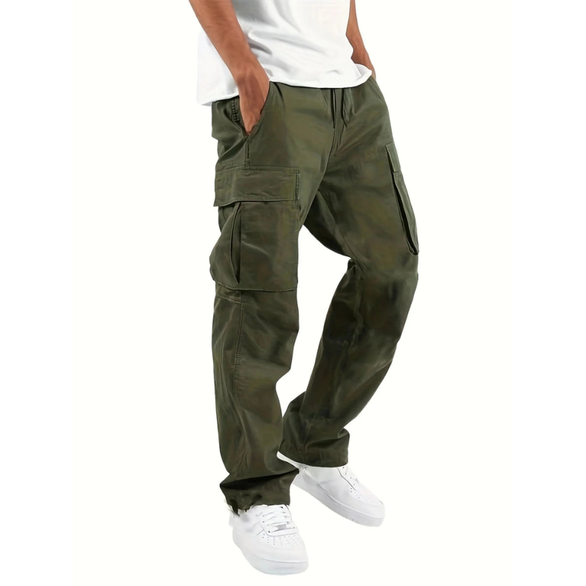 Pantalon Cargo Homme Coupe Droite Pratique 2
