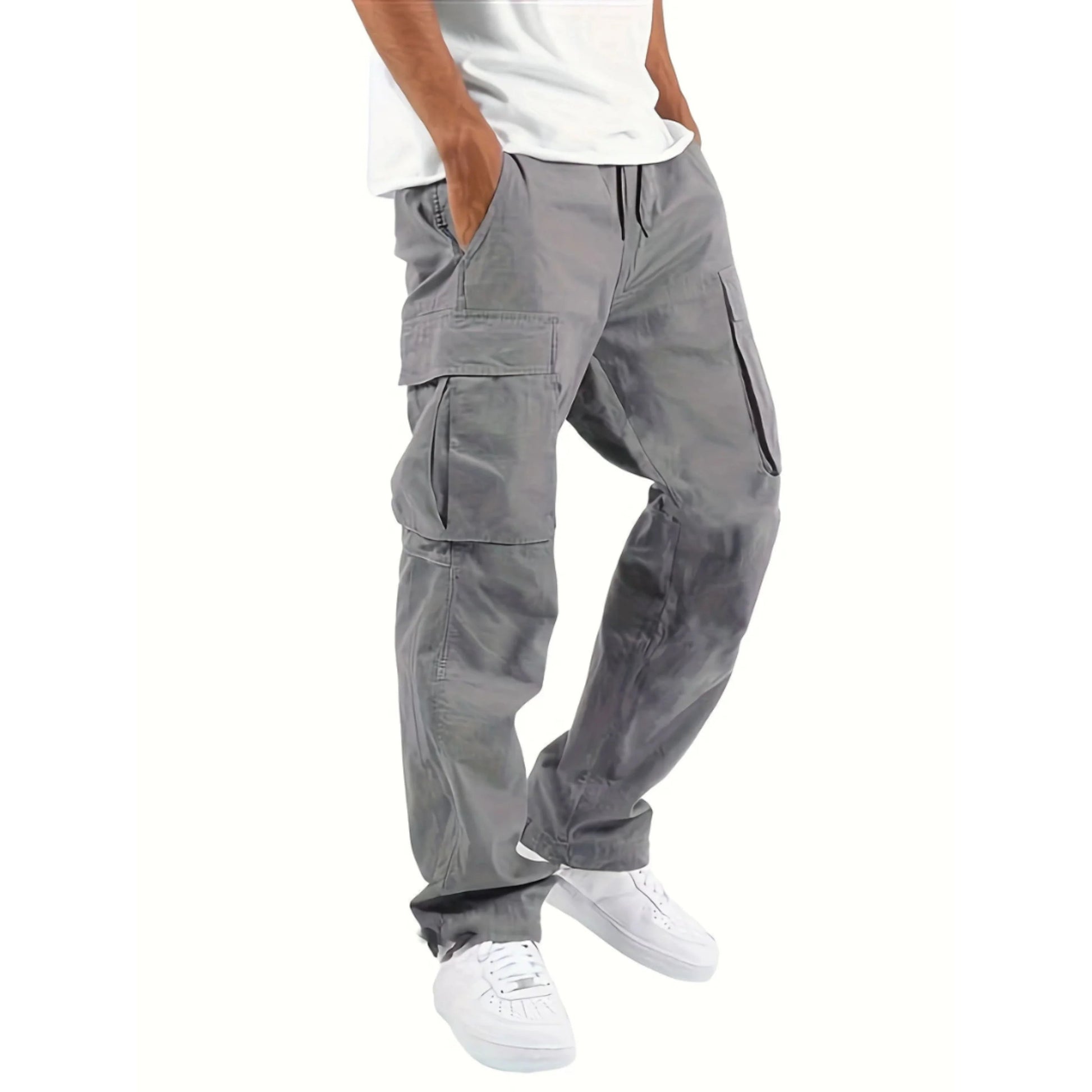 Pantalon Cargo Homme Coupe Droite Pratique 4