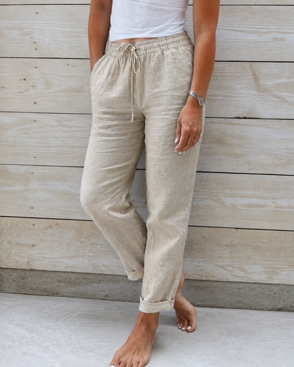 Pantalon Fluide Femme Ample Été Chic 1