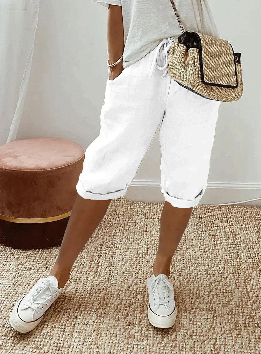 Pantalon Fluide Femme Style Décontracté Summer 3
