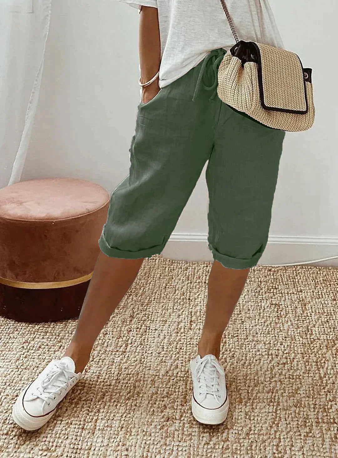 Pantalon Fluide Femme Style Décontracté Summer 5