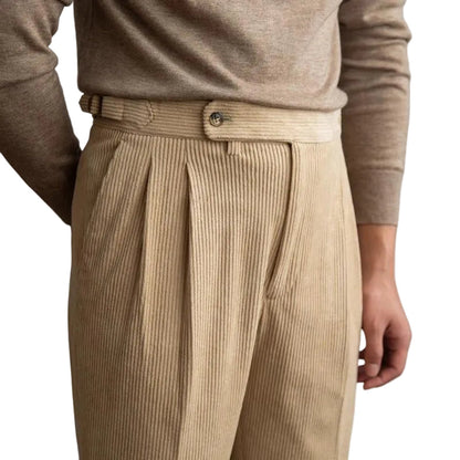 Pantalon Homme Coton Confort Coupe Rétro - Foivo
