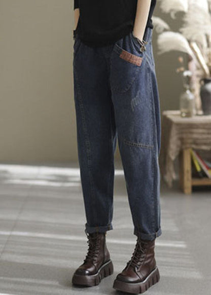 Pantalon en Denim Élastique pour Femme 2