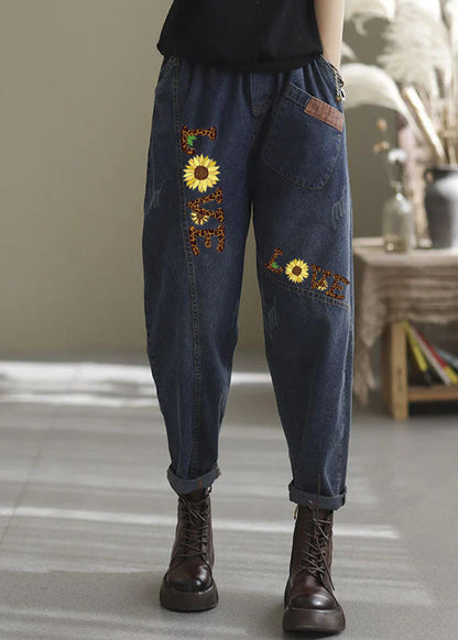 Pantalon en Denim Élastique pour Femme 7