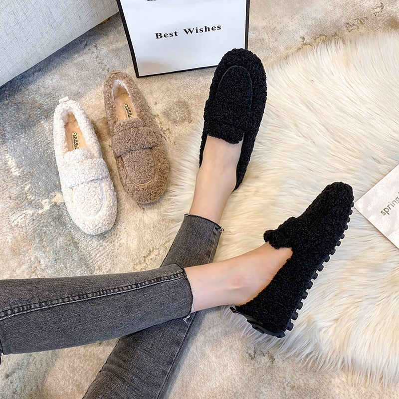 Pantoufles Confortables en Peluche Antidérapantes 6
