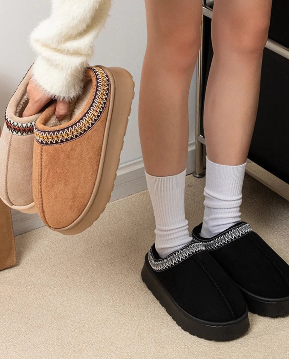 Pantoufles d'hiver Confortables pour Femmes 4