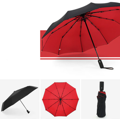 Parapluie Homme Pliant Solide Automatique Résistant aux Tempêtes 3