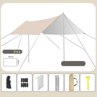 Parasol Terrasse Grand Format Portable Pour Activités Extérieures 3