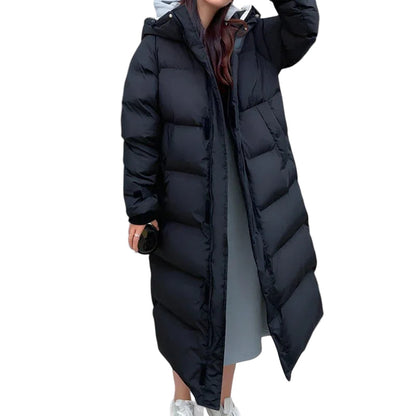 Parka Longue Femme Imperméable Coupe Ajustée - Foivo