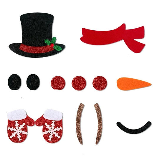 Décorations de Noël | Autocollants Hiver Colorés pour Murs et Cadeaux - Foivo