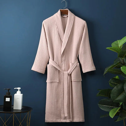Peignoir Unisexe Coton Respirant Coupe Confortable