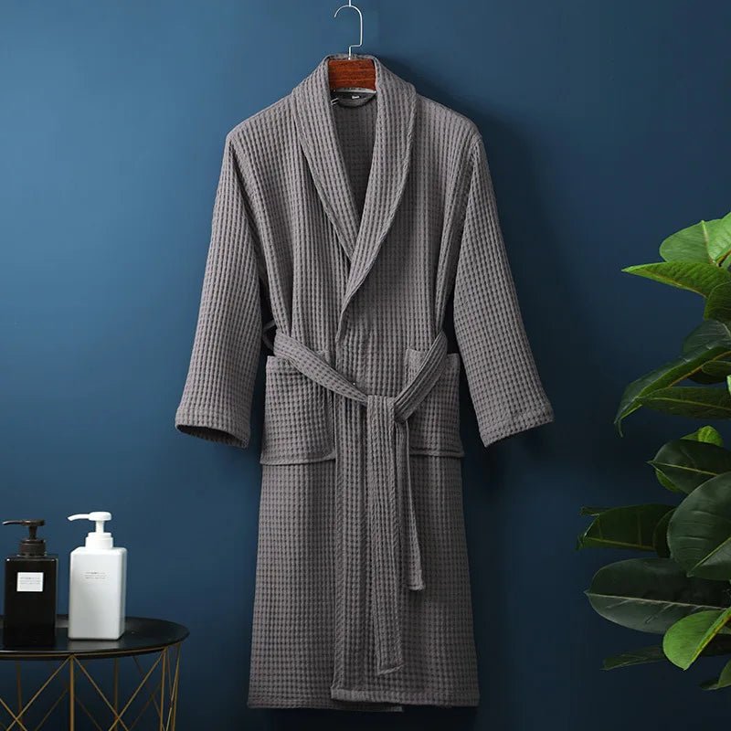 Peignoir Unisexe Coton Respirant Coupe Confortable